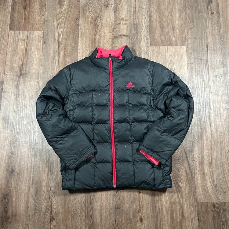 VintageAdidas Black and Red Puffer Coat   image 1